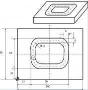 數(shù)控加工中心編程實例-凹槽加工