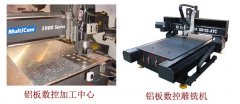 數控加工中心和數控雕銑機加工鋁板區別